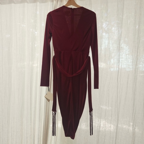 Altuzarra Deep Red Long Sleeve Dress - Picture 1 of 9